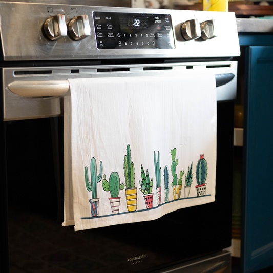 Cacti Decorative Tea Towel