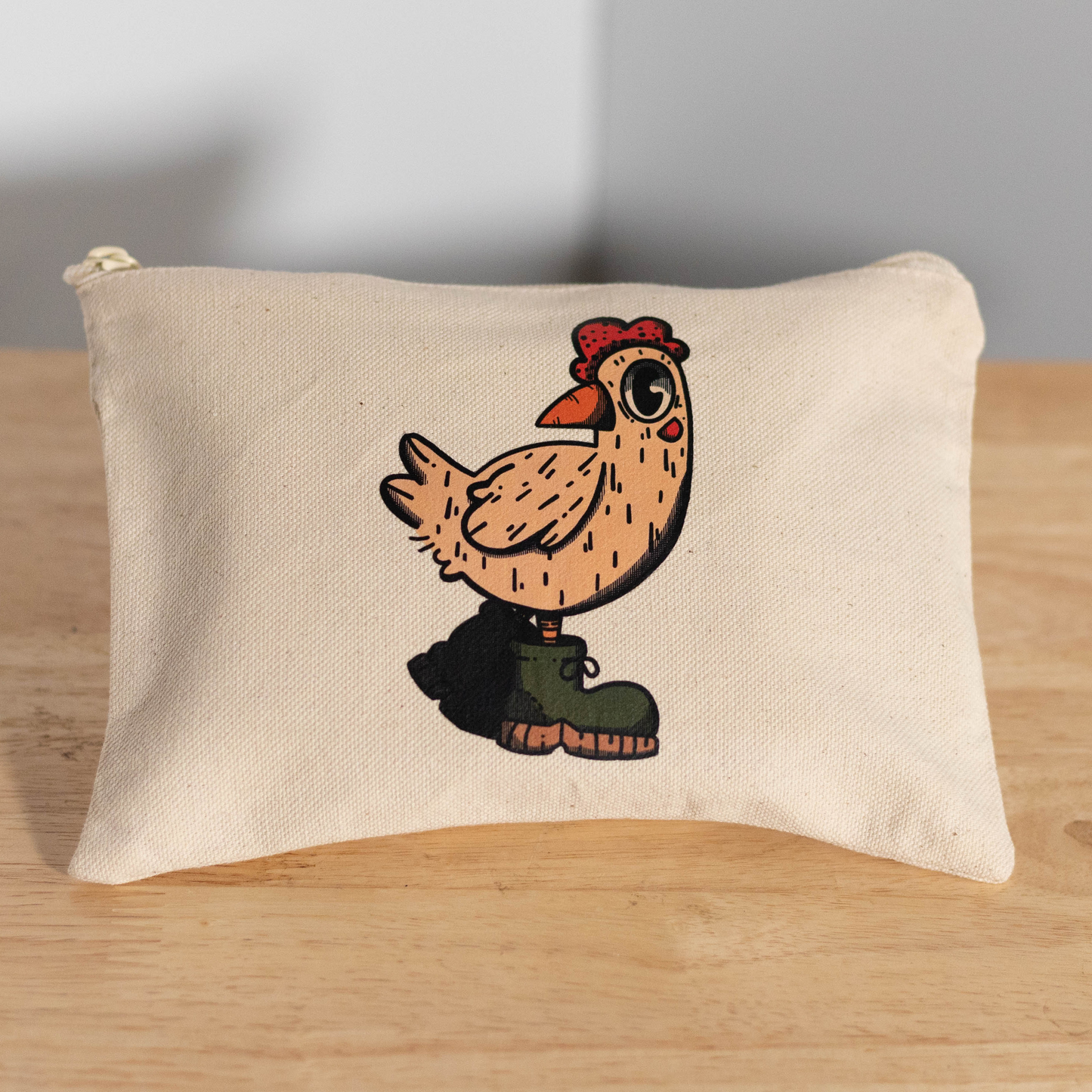 Drip Chicken Canvas Pencil Bag