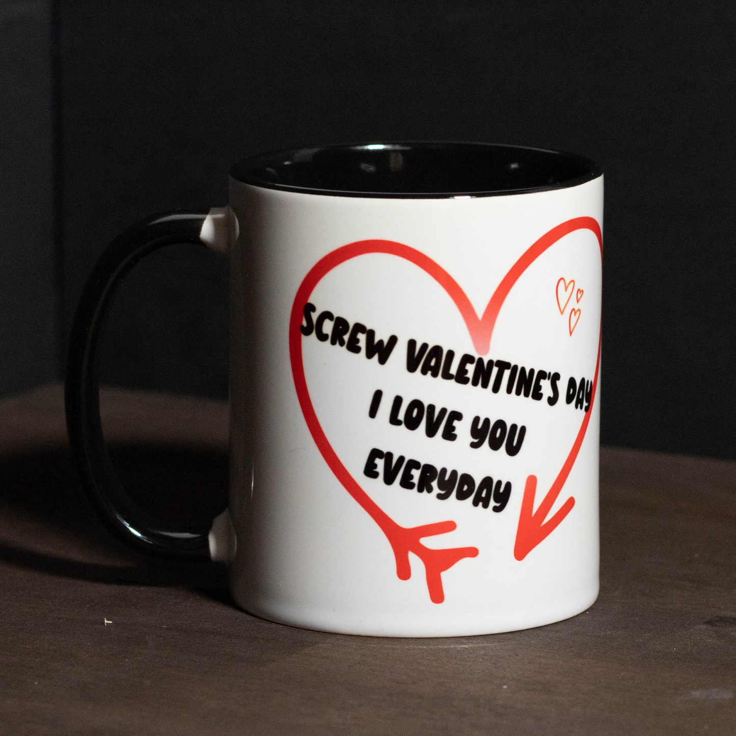 Valentines Day Black And White Mug