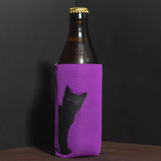 Black Cat Bottle Koozie